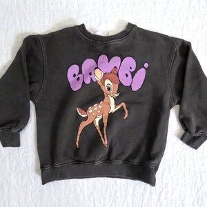 Zara Grey Bambi Crewneck 4-5YRS